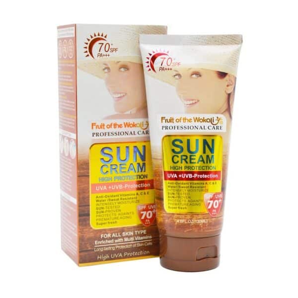 کرم ضد آفتاب SPF70 وکالی Wokali